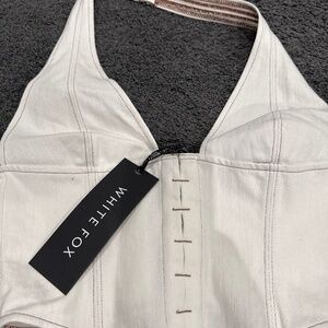 White Fox brand new white bustier